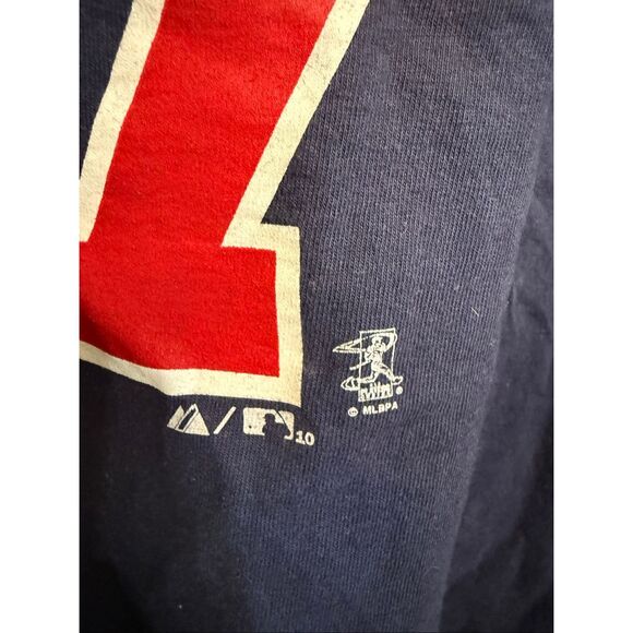 Majestic Unisex MLB Minnesota Twins Joe Mauer #7 Graphic T-Shirt Blue Large - Picture 7 of 7